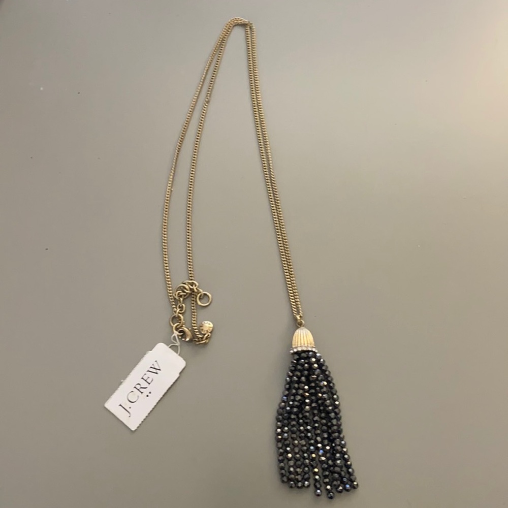 J. crew factory tassel pendant necklace